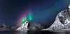 Bilde av natur med nordlys over himmelen