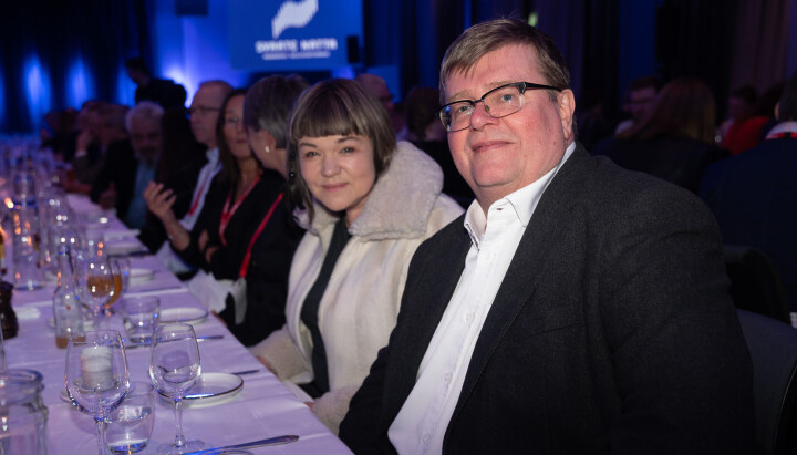 Leder i NRKJ, Rolf Johansen, på konferansen Svarte Natta i Tromsø i 2023. Her sammen med Norsk Journalistlags Henrikke Helland til venstre. Norsk Journalistlags Henrikke Helland og nygjenvalgt leder i NRKJ, Rolf Johansen var også i Tromsø.