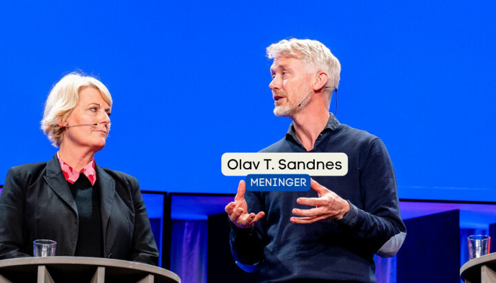 NRKs kringkastingssjef Vibeke Fürst Haugen, og TV 2s sjefredaktør og administrerende direktør, Olav T. Sandnes.
