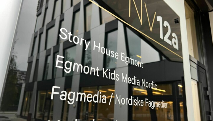 Eksteriørbilde av Story House Egmont-bygget i Nydalen i Oslo.