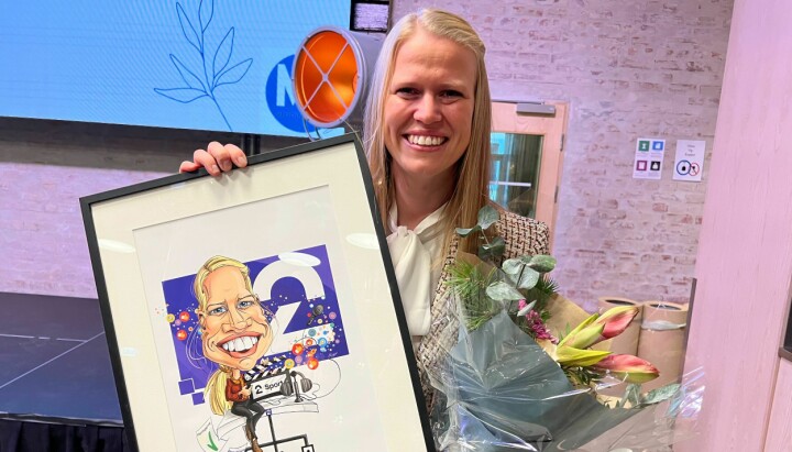 Ingrid Marie Zeiner fikk prisen som årets talent av Medienettverket onsdag.