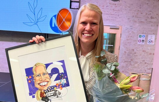 Ingrid Marie Zeiner fikk prisen som årets talent av Medienettverket onsdag.