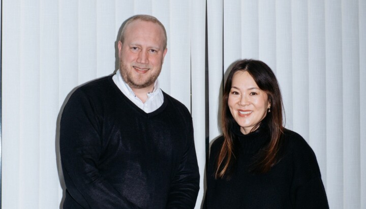 Utviklingsdirektør Francis Lundh og Morgenbladet-sjef Sun Heidi Sæbø.