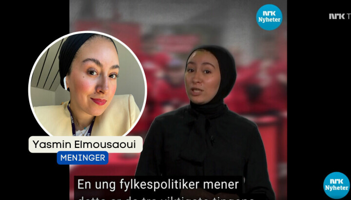 Yasmin Elmousaoui skriver at det betydde mye å få innslag på distriktssendingen til NRK Vestfold og Telemark.