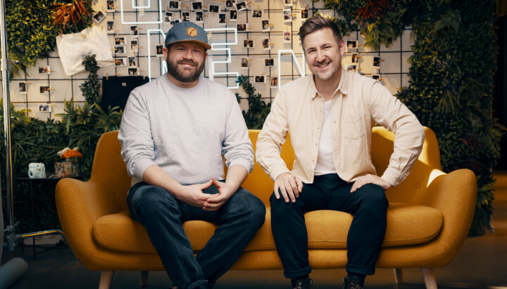 Daniel Høglund (til høyre) blir regissør og utviklingsprodusent i Fenomen. Her sammen med CEO og kreativ leder Tom Marius Kittilsen.