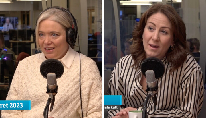 NRK-kommentator Tone Sofie Aglen (til venstre) og arbeids- og inkluderingsminister Tonje Brenna var to av de mest brukte gjestene i Politisk kvarter i fjor. NRK-kommentator Tone Sofie Aglen (til venstre) og arrbeids- og inkluderingsminister Tonje Brenna var to av de mest brukte gjestene i Politisk kvarter i fjor.