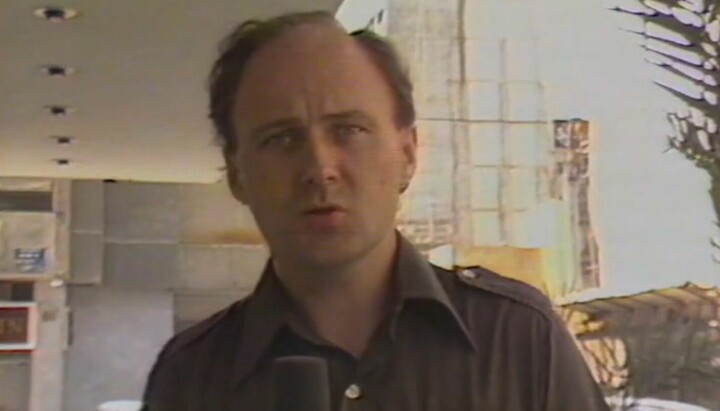Johan Thorud avbildet i sin tid som Midtøsten-korrespondent for NRK.