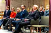 Kong Harald og kronprins Haakon på Pressens Hus.