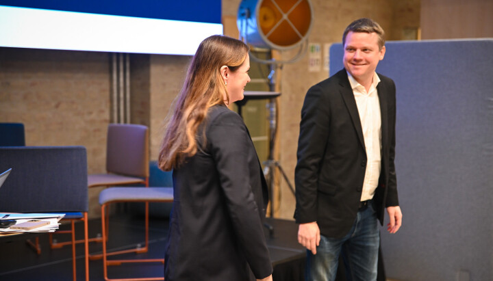 Kathleen Buer, nyhetsredaktør i Dagsavisen fikk mentor Lars Håkon Grønning, ansvarlig redaktør og administrerende direktør E24