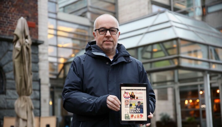 Bjørn Sæbø, her avbildet som tidligere sjefredaktør i Rogalands Avis. Bjørn Sæbø, sjefredaktør i Rogalands Avis.