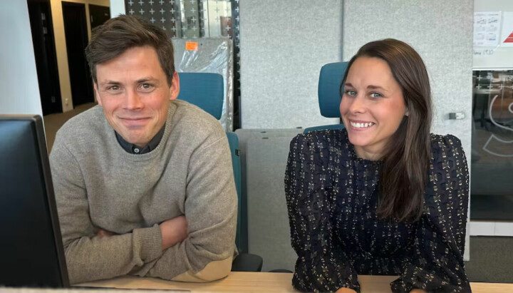 Øivind Skjervheim og Maja Mathilde Aarbakke er ansatt som datajournalistar på den nye samarbeidsdesken til LLA.