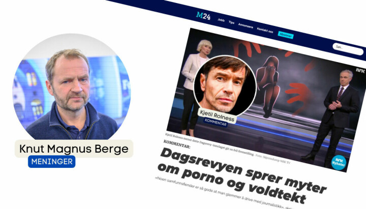 – Kjetil Rolness er ofte verd å lytte til, og har rett i fleire av sine poeng i kommentaren, skriv redaktøren i NRK Nyheter.
