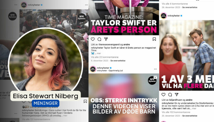 – Jeg skulle ønske at NRK brukte samlivsbruddet med tech-gigantene til å rendyrke sin rolle og identitet, skriver Elisa Stewart Nilberg