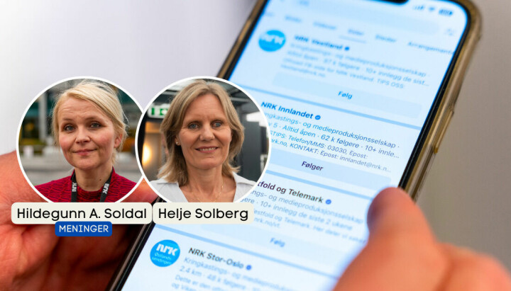Hildegunn Amanda Soldal og Helje Solberg forklarer hvordan det har gått når NRK har trukket seg fra flere sosiale medier.