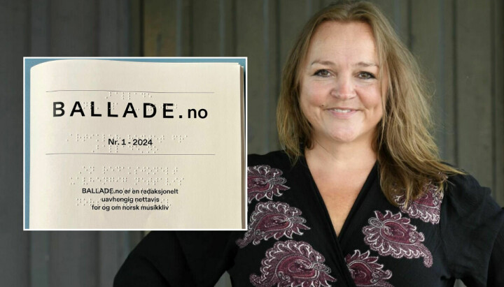 Redaktør Guro Kleveland og Ballade gjør comeback på fysisk format - med punktskrift.