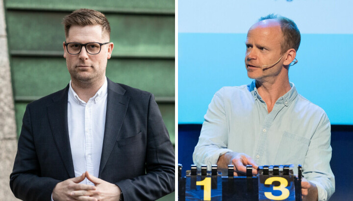 Mads A. Andersen (til venstre) har fortsatt ikke fått svar fra Harald Eia om det mye omtalte intervjuet i Dagbladet.