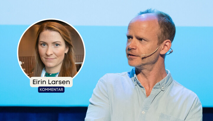 – Bruken av teknologi er ikke problemet, men en humorist som har misbrukt journalistens tillit for å promotere podkasten sin, skriver Eirin Larsen om Harald Eia.