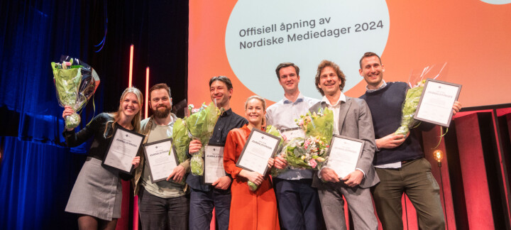 E24-gjengen vant Den Store Journalistprisen under Nordiske Mediedager.