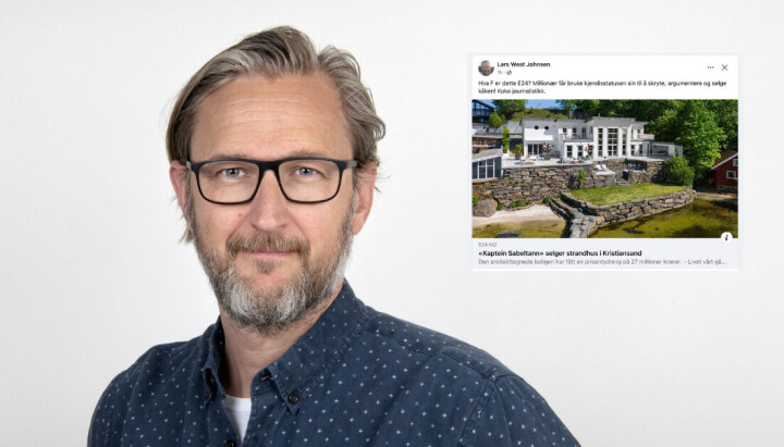 Politisk redaktør Lars West Johnsen i Dagsavisen kritiserer E24s boligjournalistikk. Politisk redaktør Lars West Johnsen i Dagsavisen kritiserer E24s boligjournalistikk.