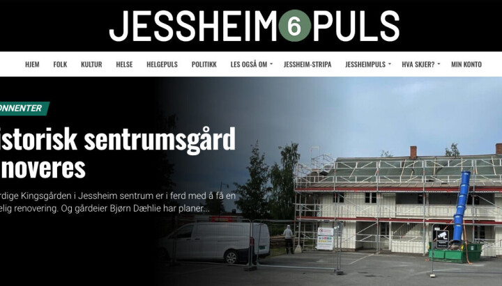 Skjermdump: JessheimPuls
