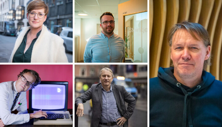 Veslemøy Østrem i Altinget, Lorns Bjerkan tidl i Steinkjer24, Stig Jakobsen tidl i Nidaros, Ole Petter Baugerød Stokke i Kode24, Magne Storedal, tidl Avisa Oslo