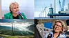 Collagebilde av to kvinner og naturbilde
