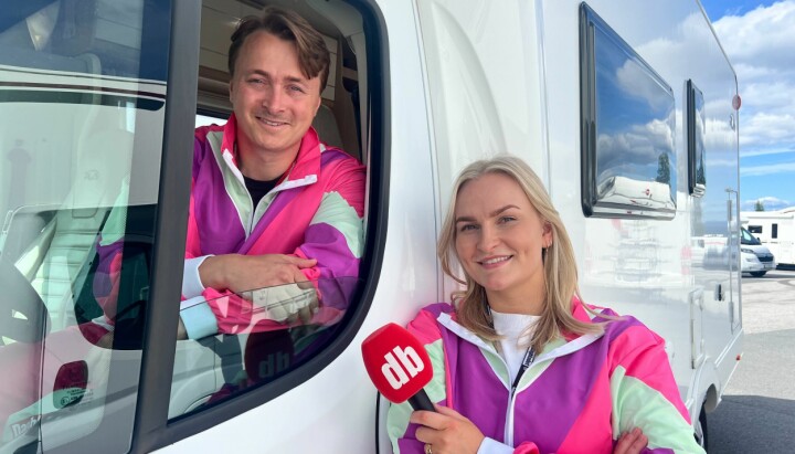 Sondre Nodland og Kaja Gustavsen Tvetene var først ut på Dagbladets bobil-turné.