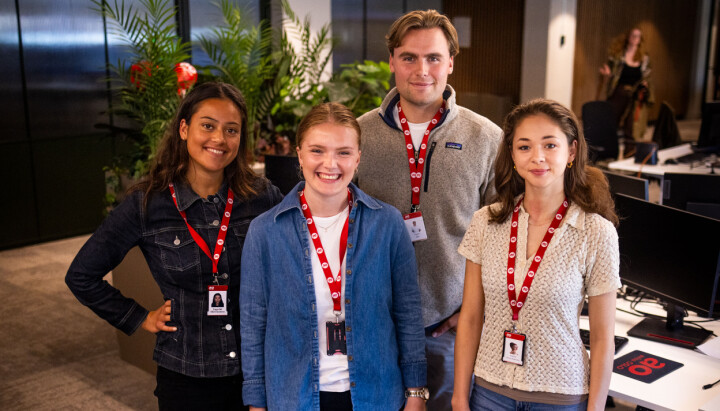Fra venstre: Ingvild Shrivastava, Ingrid Louise Storebø, Sigurd Hjulstad Idås, Aurora Stray-Pedersen.