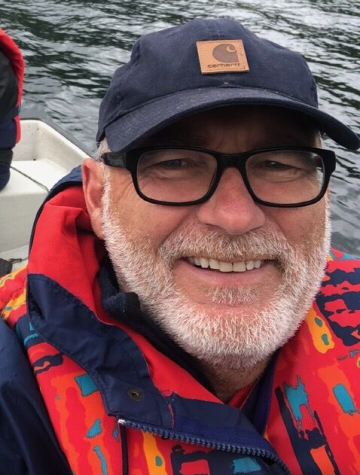 Frank Ertesvåg på Dalavatnet i Sogndal. Frank Ertesvåg på Dalavatnet i Sogndal.