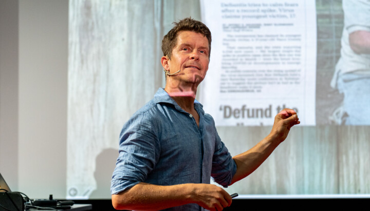 Ole Petter Hjelle, foredragsholder og hjerneforsker.