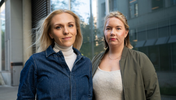 TV 2-journalistene Mina Maria Rise og Mari Linge Five. TV 2-journalistene Mari Linge Five og Mina Maria Rise.