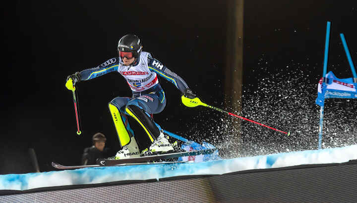 Anna Swenn Larsson under FIS Alpine Skiing World Cup i Stockholm 2019