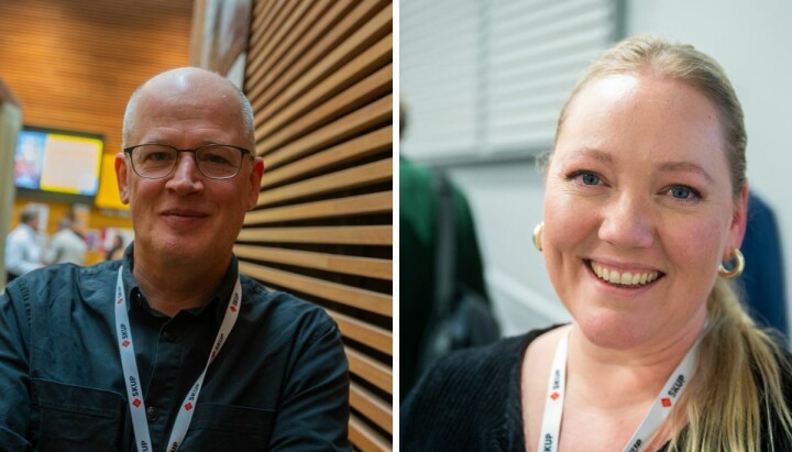 Dataredaktør i iTromsø, Rune Ytreberg og utviklingsredaktør i Sunnmørsposten, Liv-Jorunn Håker