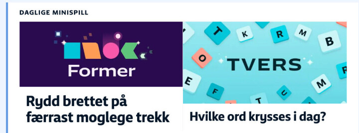 Disse spillene har dukket opp på forsiden av NRK.no.