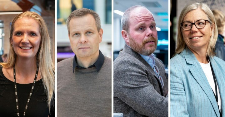 Sjefredaktørene i NTB, Tina Mari Flem, Bergens Tidende, Trond Olav Skrunes, i VG, Gard Steiro, og i Aftenposten Trine Eilertsen. Sjefredaktørene i NTB, Tina Mari Flem, Bergens Tidende, Trond Olav Skrunes, i VG, Gard Steiro, og i Aftenposten Trine Eilertsen.