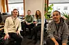 Joakim Vedeler, Cathrine Irgens Nilsen, Siril Heyerdahl og Alec Thom jobber i NRK Barn og tenåringer-område.