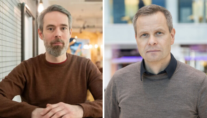 Erik Fossen, klubbleder i BT og Trond Olav Skrunes, sjefredaktør i BT