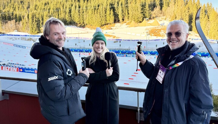 Prosjektleder i Amedia, Kim Riseth, reporter Rachel Nordtømme og digitalsjef i Namdalsavisa, Martin Fossland Prosjektleder i Amedia, Kim Riseth, reporter Rachel Nordtømme og digitalsjef i Namdalsavisa, Martin Fossland