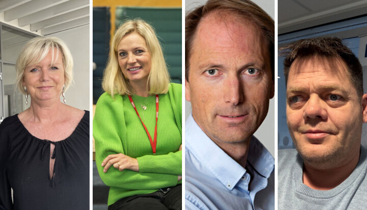Marianne Drivdal i KRS, Beate Koren i VG+, Steinar Grini i Finansavisen og Øystein Ingilæ i Kyst og Fjord
