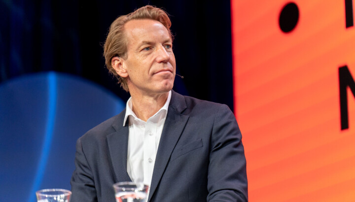 Anders Eriksson, her fra scenen under Nordiske Mediedager i Bergen.