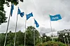 NRK-flagg på Marienlyst i Oslo